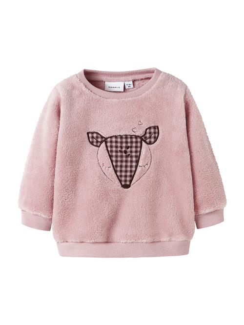NAME IT Sweatshirt 'NBFOLPA'  lilla / sort