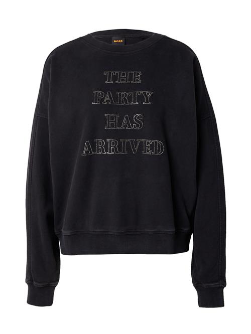BOSS Sweatshirt 'Eland'  sort / sølv