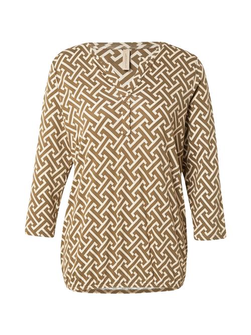 Soyaconcept Bluse 'FELICITY'  oliven / hvid