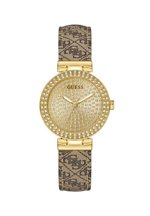 GUESS Analogt ur 'Ivy'  beige / guld