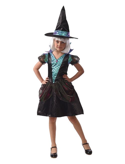 Costume Witch Dragon Sorceress 134-140 Joker Patterned