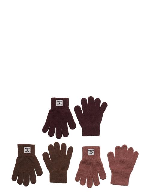 Hmlkvint Glove 3 Pk Hummel Brown