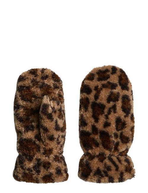 Pcnetty Teddy Mittens Bc Pieces Brown