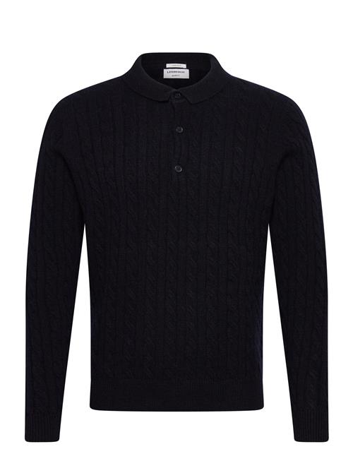 Lambswool L/S Button Polo Lindbergh Navy