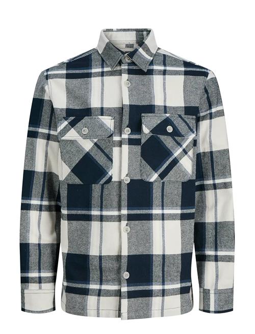 Jack & Jones Jprrayle Melange Check L/S Overshirt Sn Jack & J S Navy