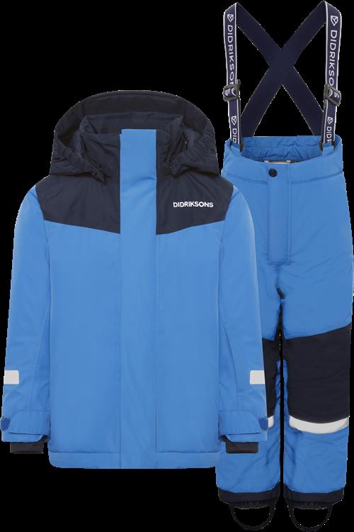 Didriksons Skare Kids Vintersæt Sapphire Blue  Sapphire Blue-90 cm  Blå  90 cm  mand