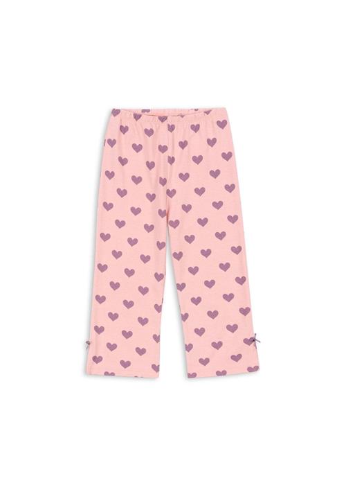 Konges Sløjd GOTS Drey Leggings Med Slids Hortensia Coeur  Hortensia Coeur 4 Y  Lyserød  4 år  kvinde