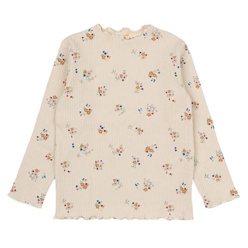 The New Siblings GOTS Naya Rib T-shirt White Swan White Swan 92 cm  Creme  92 cm  kvinde