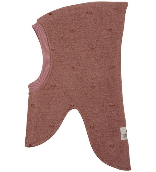 Huttelihut Elefanthue - Uld - 2-lags - Burlwood m. Hjerter