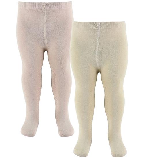 Minymo Strømpebukser - 2-pak - Burnished Lilac/Creme