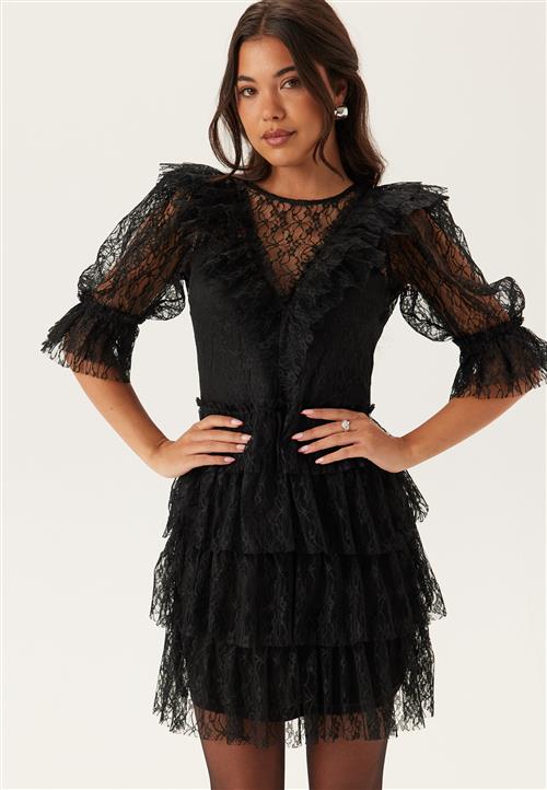 Bubbleroom Occasion Lace Frill Puff Sleeve Dress