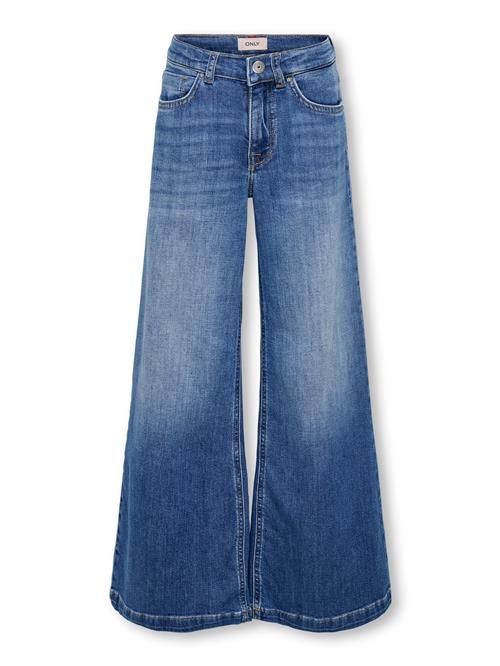 Se ONLY KIDS Wide Flared Jeans California Dark Medium Blue Denim hos SmartKidz