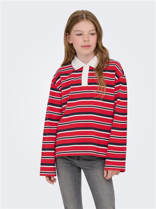 ONLY KIDS Poloshirt Ruby Salsa Night Sky Cloud Dancer