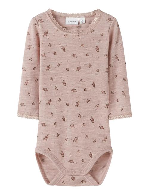 Nbfwang Wool Needle Ls Body Noos Name It Pink