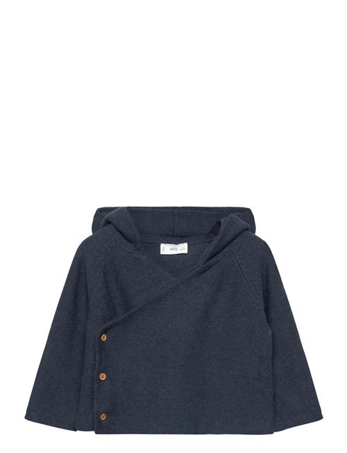Knit Hood Cardigan Mango Navy