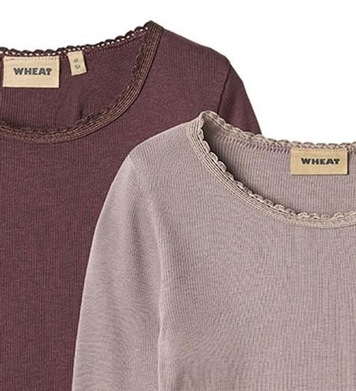 Wheat Bluse - 2-pak - Rib - Reese - Purple Fudge