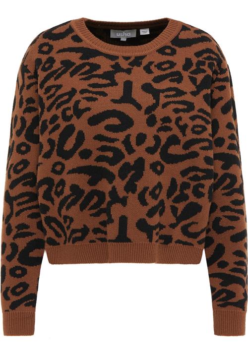 Usha Pullover  brun / sort
