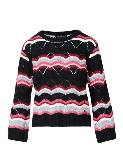 KOROSHI Pullover  grå / pitaya / sort / hvid