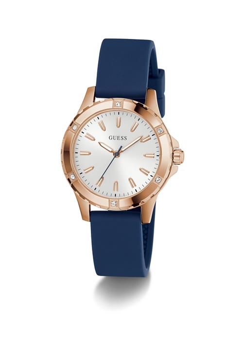 GUESS Analogt ur 'MIST'  navy / rosa guld / sølv