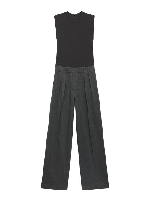 MANGO Jumpsuit  mørkegrå / hvid