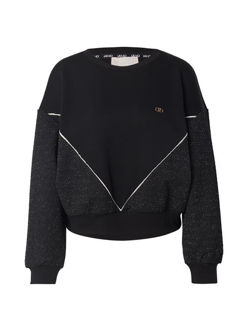 Liu Jo Sweatshirt  sort / sort-meleret / hvid