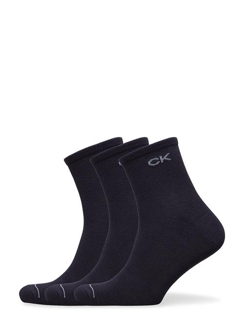Se Ck Men Short Sock 3P Calvin Klein Blue ved Booztlet
