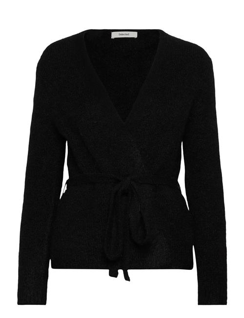 Slfgabella Ls Knit Belt Cardigan Selected Black