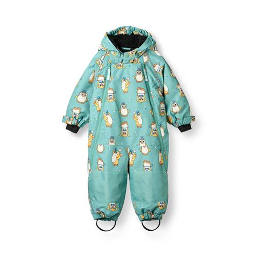 Småfolk Snedragt Til Småbørn Med Pingviner Jade  Jade-6-12 months  Grøn  6-12 måneder  unisex