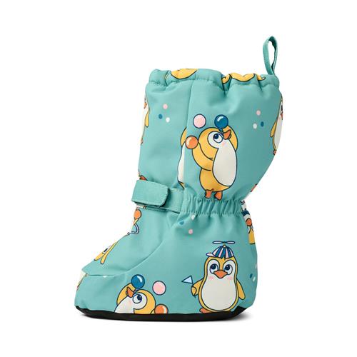 Småfolk Babystøvler Med Pingviner Jade  Jade-1-2 Y  Grøn  1-2 år  unisex