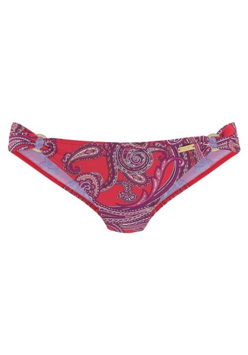 LASCANA Bikinitrusse  mørkelilla / lyserød / rød / hvid