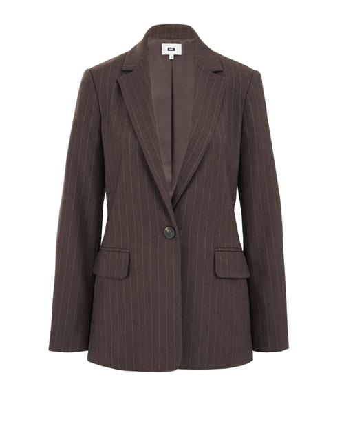 WE Fashion Blazer  mørkebrun / grå