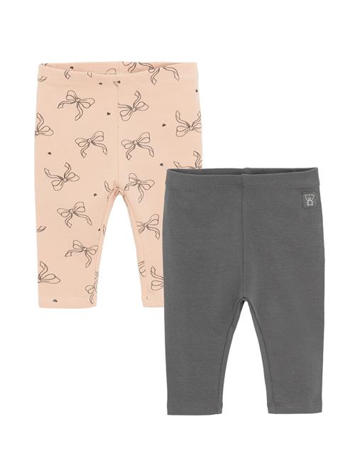 Cool Club Leggings  mørkegrå / abrikos