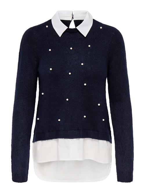 ONLY Pullover 'ONLDOLLY'  natblå / hvid