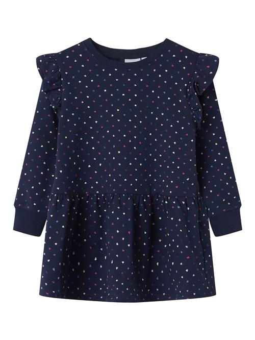 NAME IT Kjole 'NMFOeana'  navy / dueblå / orkidee / hvid