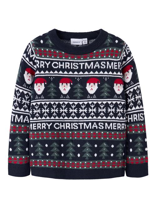 NAME IT Jule Striktrøje Rastokka Dark Sapphire