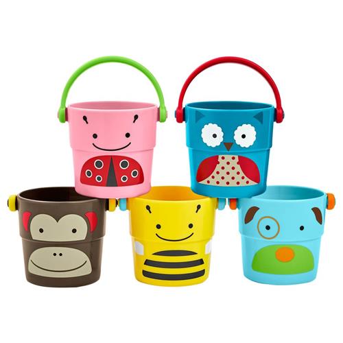 Skip Hop Zoo Stack & Pour Buckets 5-Pack 3-8 Y      unisex