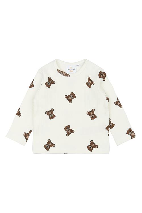 The New Siblings GOTS Paulo Rib T-shirt Med Lange Ærmer Cloud Dancer  Cloud Dancer  56 cm  Hvid  56 cm  mand