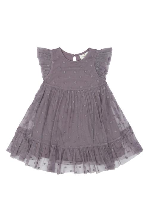 The New Siblings Poppy Kjole Gray Ridge  Gray Ridge  104 cm  Grå  104 cm  kvinde