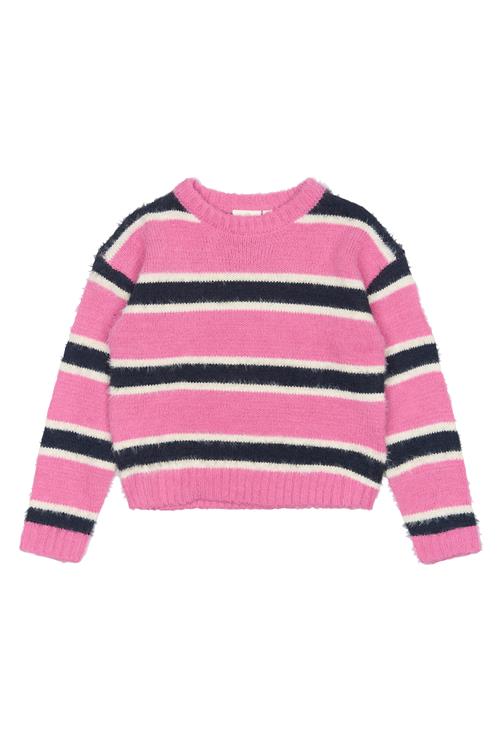 The New TNPalmina Knit Pullover Ibis Rose Striped Ibis Rose Striped 5-6 Y  Lyserød  5-6 år  kvinde