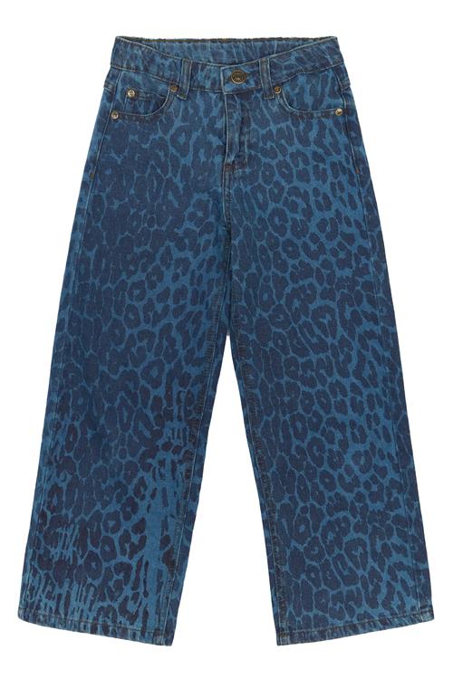 The New TNPrima Wide Jeans Medium Blue Denim AOP Medium Blue Denim  5-6 Y  Blå  5-6 år  kvinde