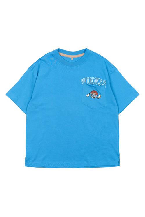 The New TNPauli OS S_S Tee Campanula Campanula 5-6 Y  Blå  5-6 år  mand