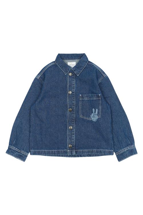 The New TNParks OS Denim Overshirt Blue Denim Blue Denim 9-10 Y  Blå  9-10 år  mand