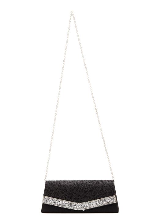 FELIPA Clutch  sort / sølv