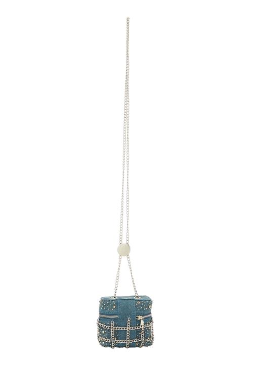 FELIPA Skuldertaske  blue denim / sølv