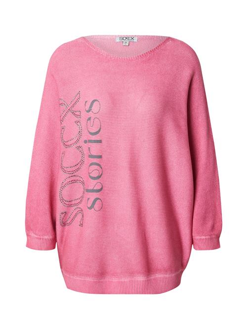 Se Soccx Pullover  grå / pink / sølv ved About You