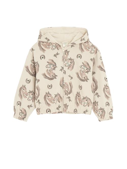 Cool Club Sweatjakke  beige / pastelblå / lysebrun / sort