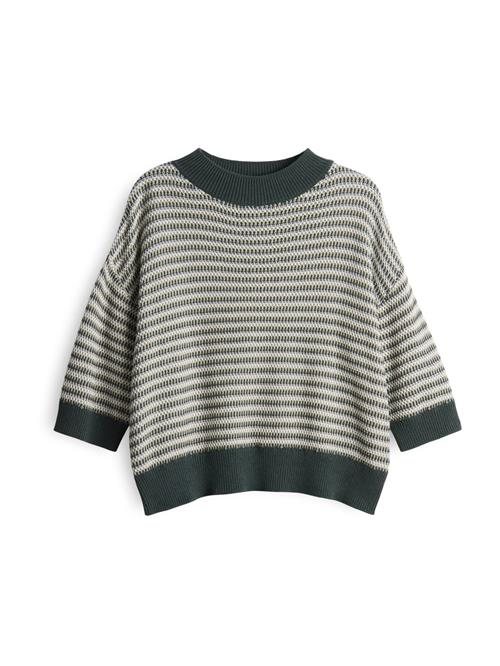 OPUS Pullover 'Peipina'  ecru / lysegrøn / mørkegrøn