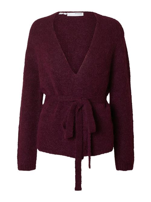 SELECTED Cardigan 'SLFGABELLA'  aubergine
