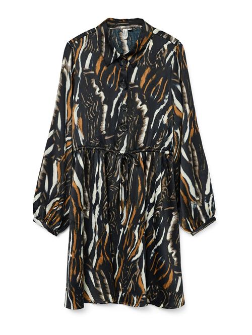 VERO MODA Blusekjole 'VMFERNA'  orange / sort / hvid