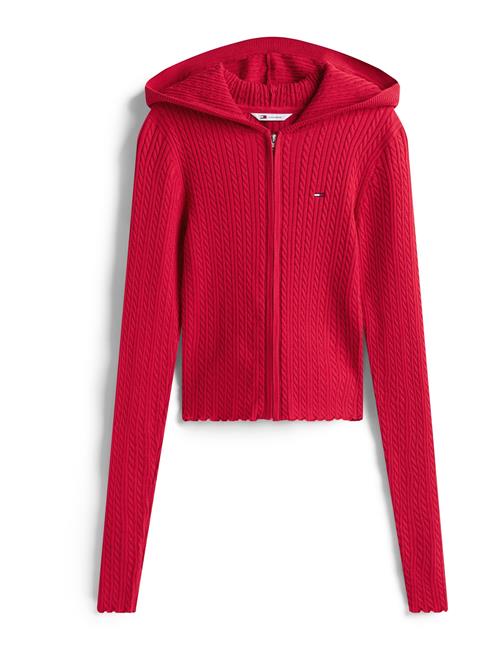 Tommy Jeans Cardigan 'ESSENTIAL'  rød